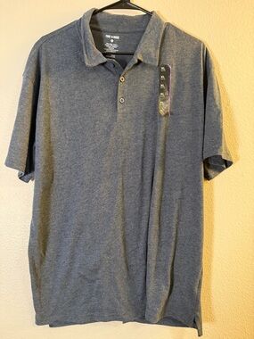 True Classic Men's Polo Shirt - Gray Heather - XL